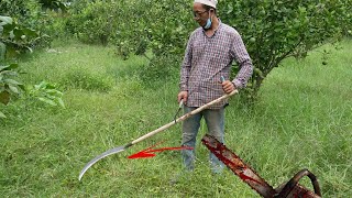 MAKING A SCYTHE AND LEARN TO USE IT FOR THE FIRST TIME