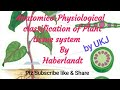 Anatomico-Physiological classification of Plant tissue system By Haberlandt