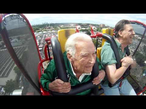 G'pa Rides Intense Skyscraper Thrill Ride