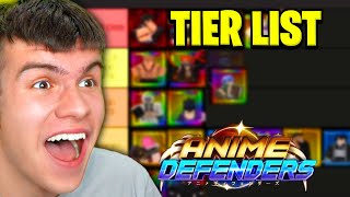 OFFICIAL ANIME DEFENDERS TIER LIST! All Units Ranked Best To Worst! by NoobBlox 11,610 views 3 days ago 6 minutes, 9 seconds