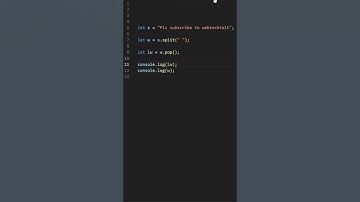 How to access last word in a sentence in js | One Minute Javascript | 1 Min JS | Quick JS  | #shorts