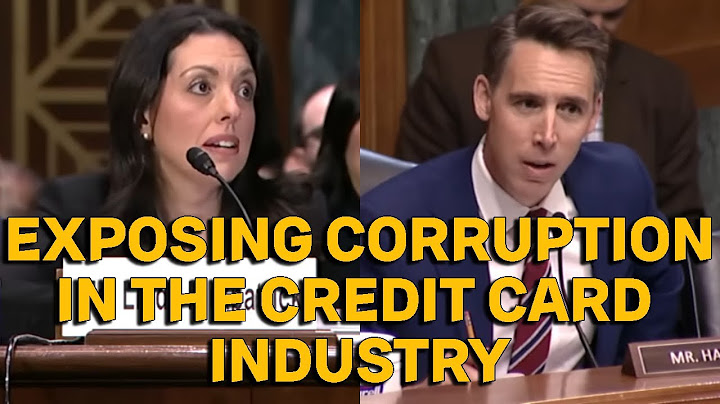 CHAOS ERUPTS As Senator Josh Hawley Exposes Credit Card Giants: Visa & Mastercard's Monopoly!