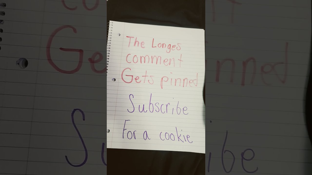 The Longest Comment Gets Pinned