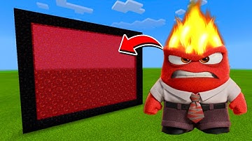 How to Make A Portal To The INSIDE OUT 2 ANGRY Dimension in Minecraft!
