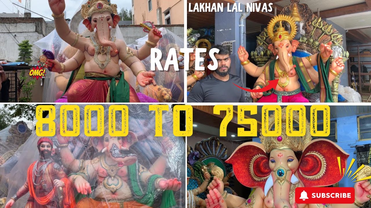 Dhoolpet Ganesh Prices 8000 to 75000 | Ganesh rates at Dhoolpet | Lakhan Lal Nivas very low Price 