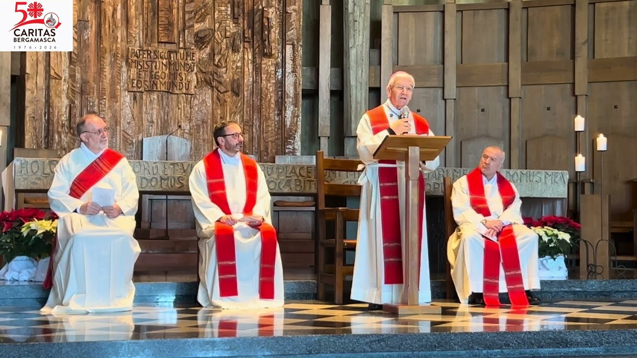 Celebrazione cinquantesimo anniversario della fondazione di Caritas Diocesana Bergamasca.