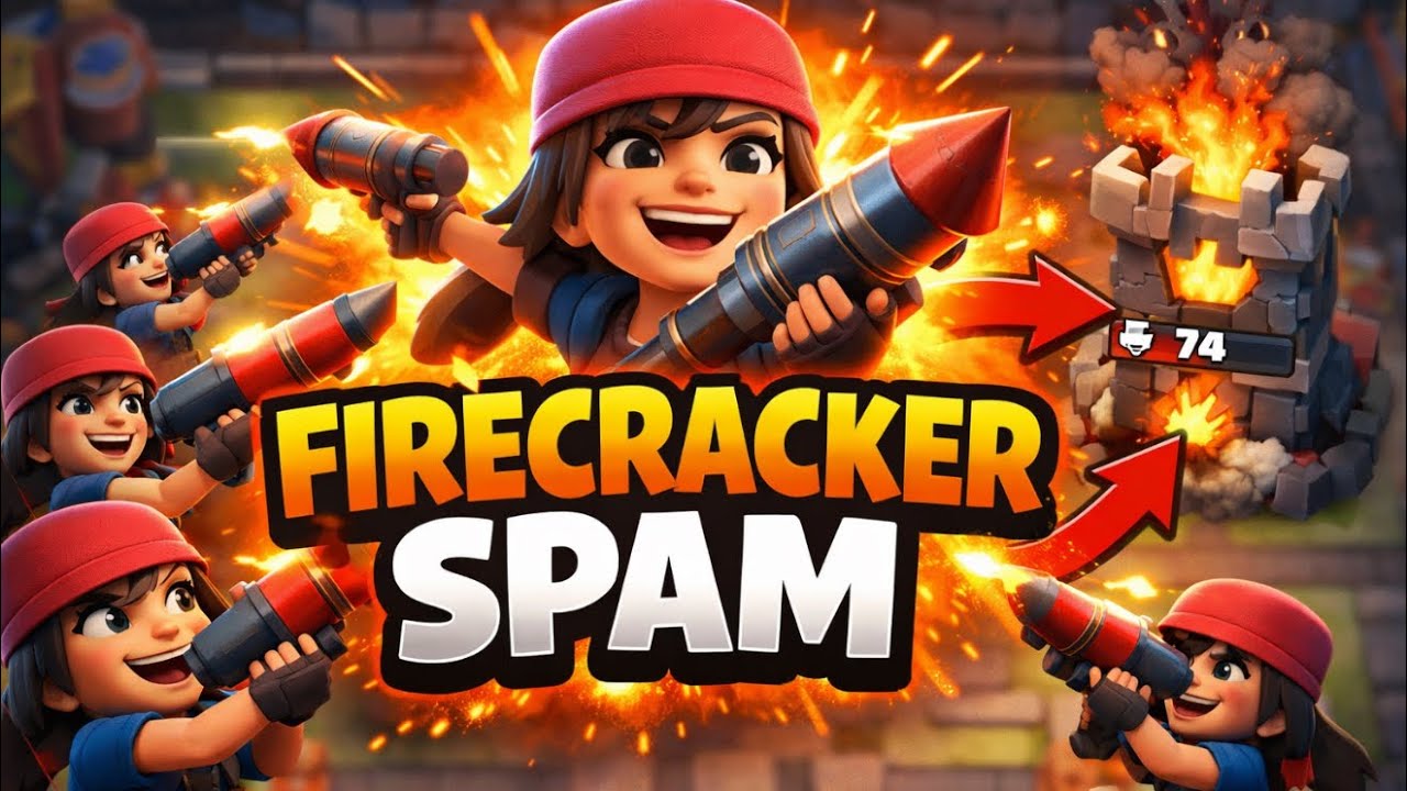 Spamming Firecracker in the 4 Card Event! Clash Royale