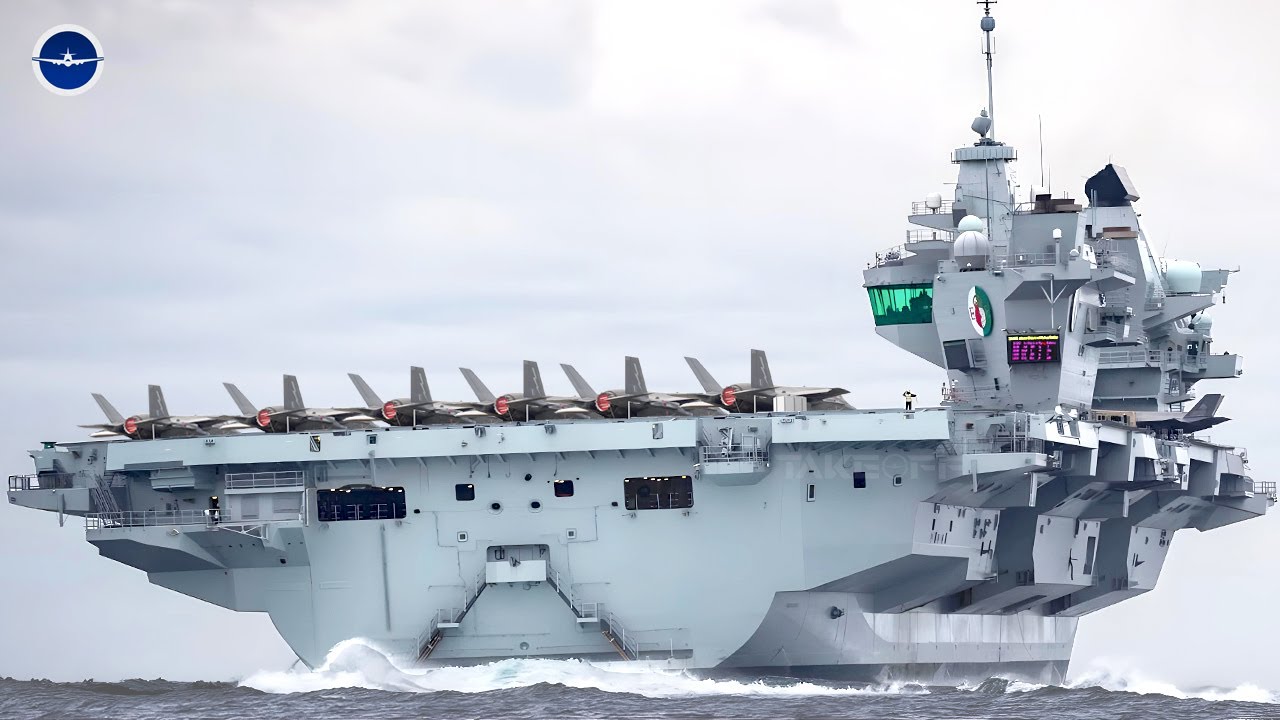 UK's Largest Aircraft Carrier Leads a Powerful Naval Force in Massive Action