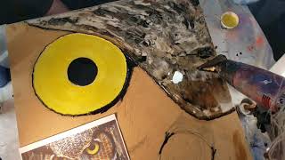 Part 2 resin owl pour