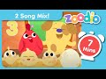 Abc and 123 songs  zoodio  numbers letters and animal music for kids