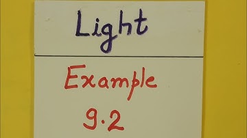 Class 10th Science Physics Light Reflection and Refraction Example 9.2 by Shilpa Chaudhary