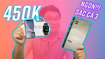 Sạc không dây Bakeey 450k: cân iPhone, Apple Watch, Airpods CÙNG LÚC!