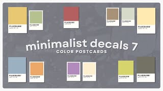 60  minimalist aesthetic pantone - inspired decals code | color postcards | Bloxburg , Berry Avenue