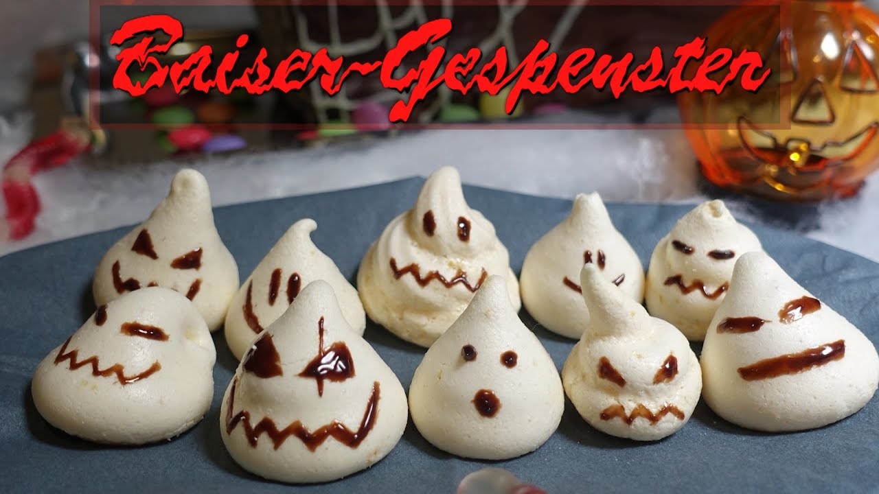 Baiser-Gespenster | Halloween - Fingerfood - YouTube