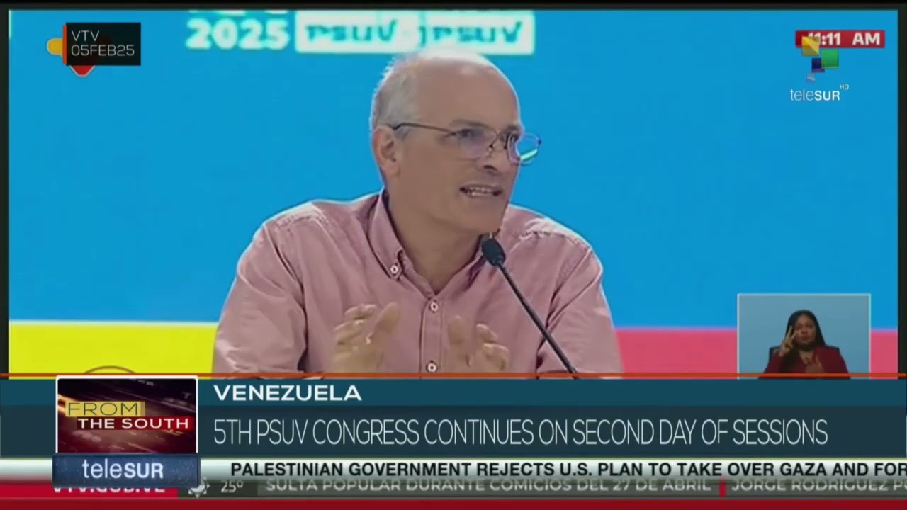 Venezuela: 5th PSUV congress continues on second day of sessions