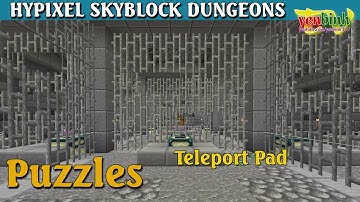 Puzzles Room - Teleport Pad - Minecraft Hypixel Dungeons
