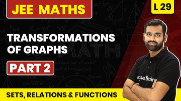 Transformations Of Graphs (Part 2) | Sets, Relations & Functions -L29 (Concept) | JEE Maths