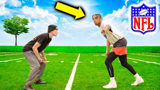 I TRIED OUT FOR A PRO FOOTBALL TEAM AND THIS HAPPENED!!! (CRAZY ENDING)