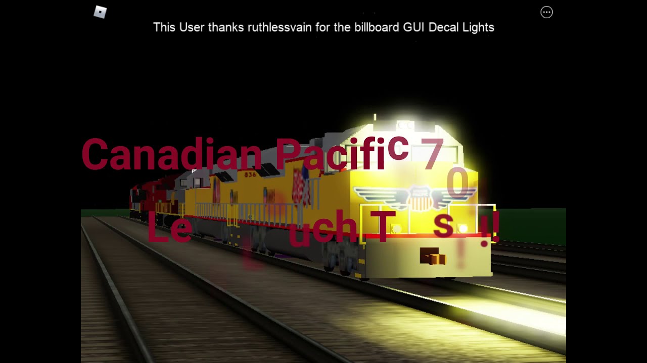 Reupload Lauch Cp 7015 On The Track In Roblox Youtube - c&p roblox