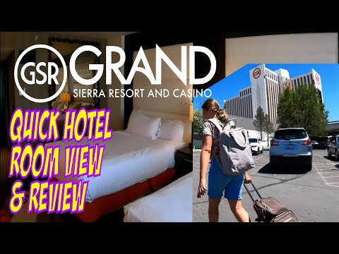 ⫷ GSR, Reno Grand Sierra Resort, Room Walk Around & Review ⫸