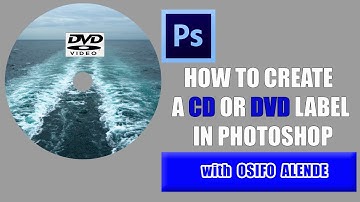 How to create CD or DVD label sticker in Photoshop