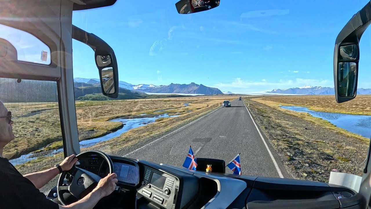 POV- Iceland, early summer by the largest Icelandic glacier Vatnajökull.