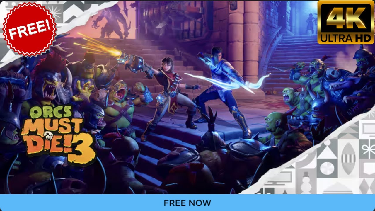 Twelfth Christmas Epic Mystery Game Dec 2024 Claim Orcs Must Die! 3 Game Free on Epic Games 4K 60FPS