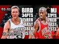 Michael Jordan vs Larry Bird Highlights (1991.03.31) - 71pts, Crazy Battle! Must Watch!