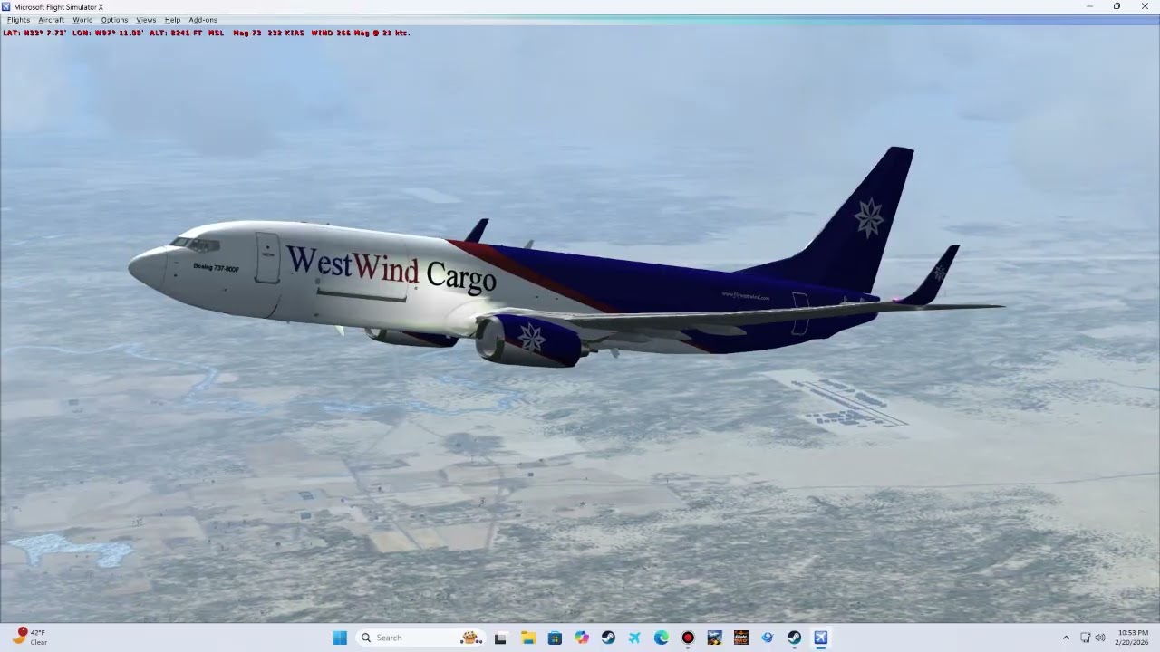 Flying boxes for Westwind VA, Westwind Cargo FT 1246, Alliance TX to Cincinnati.