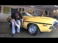 640hp! 528cid 1970 Hemi Dodge Challenger R/T for sale with test drive, walk through video