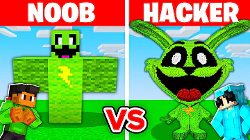 NOOB vs HACKER: I Cheated In a HOPPY HOPSCOTCH Build Challenge!
