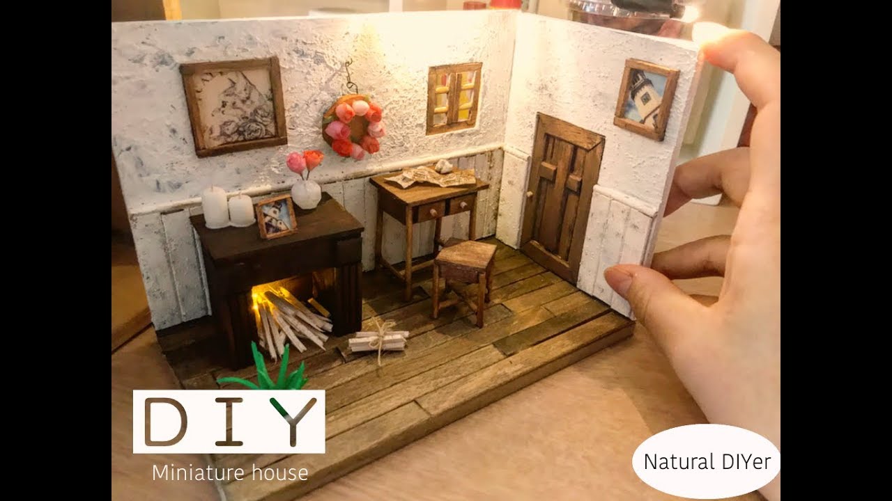 ミニチュア 暖炉があるアンティークなミニチュアハウス Youtube