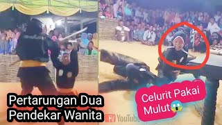 Pertarungan Seru 2 Pendekar Wanita 😱 | Pencak silat Madura