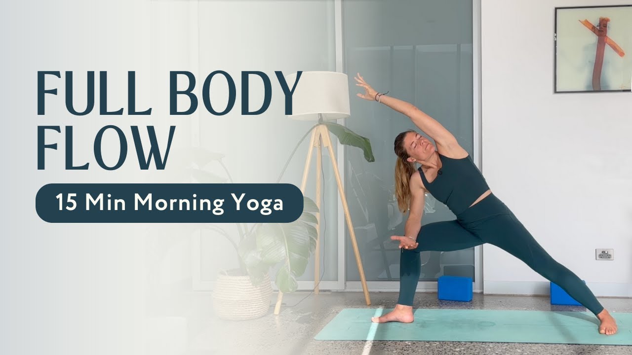 15 Minute Morning Yoga Flow for Full Body Stretch & Strength | Yoga for Energy & Gratitude