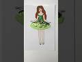 Art Idea for dress with Glitter and Glue #creative #artideas #art