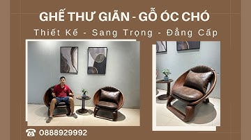 Ghế Thư Giãn Gỗ Óc Chó | Nội Thất Gỗ Óc Chó | Sofa Gỗ Việt Mộc