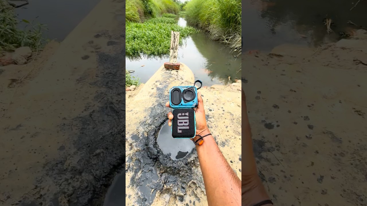 Waterdrop durability on JBL mud go4 bass test