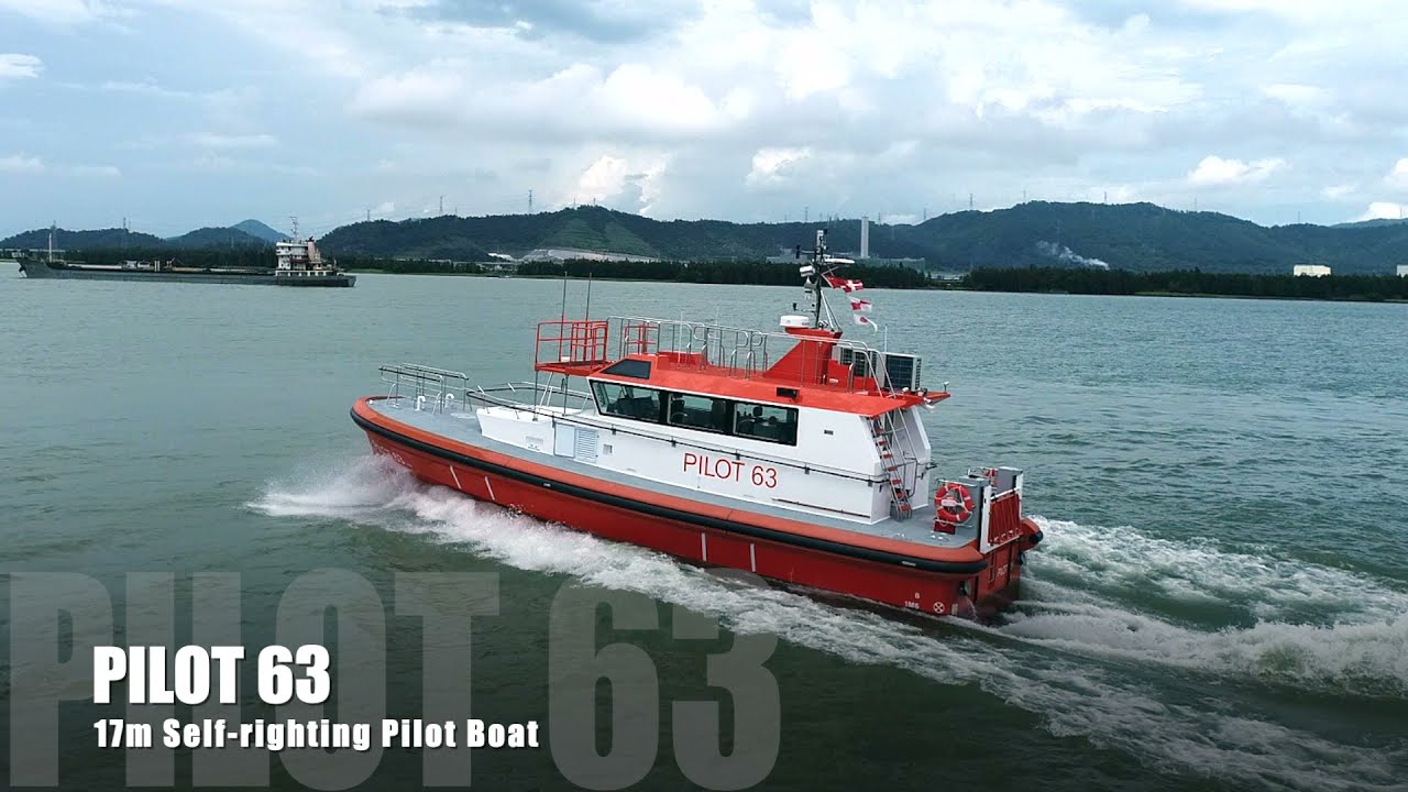 Pilot Boats Series PILOT63 17m Selfrighting Pilot Boat Sea Trial