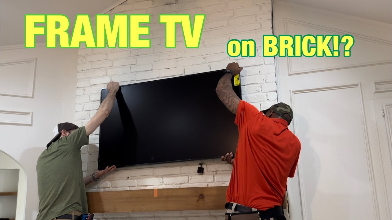 Samsung Frame TV Install On BRICK 2024 YouTube Samsung Frame TV Install On BRICK 2024 YouTube