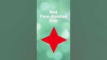 Learn 4 Pointed Star Shape #educationalshorts