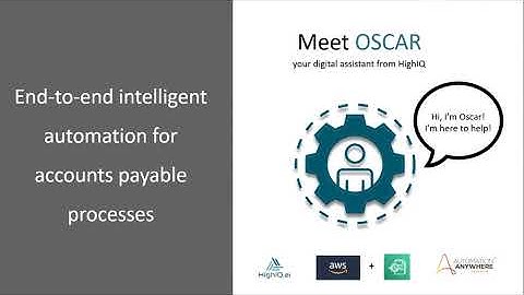 Oscar - Intelligent Automation for Accounts Payable Processes