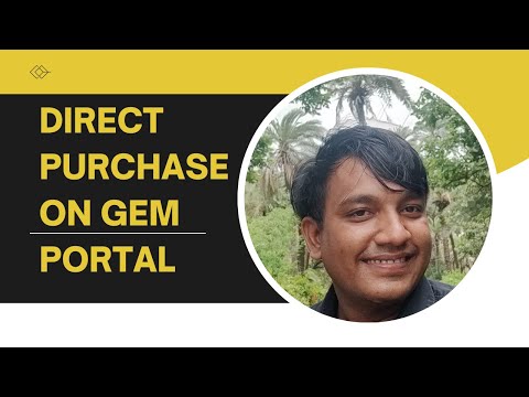 Direct Purchase  on GeM Portal