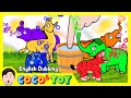 En Dubbing|Fun color play with Cenozoic animalsㅣColor play, Learn ColorsㅣCoCosToy