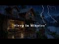🔴 Peaceful Rain Sounds | Gentle Night Rain to Sleep FAST Rainy Forest Cabin Ambience Insomnia Relief