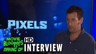 Celebrity Pixels (2015) Behind the Scenes Movie Interview - Adam Sandler is 'Brenner' Wealth