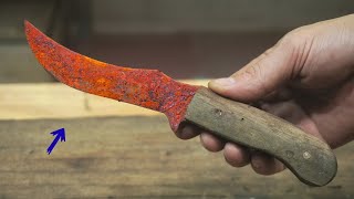 Hunting Knife Restoration from Scrap to Sharp