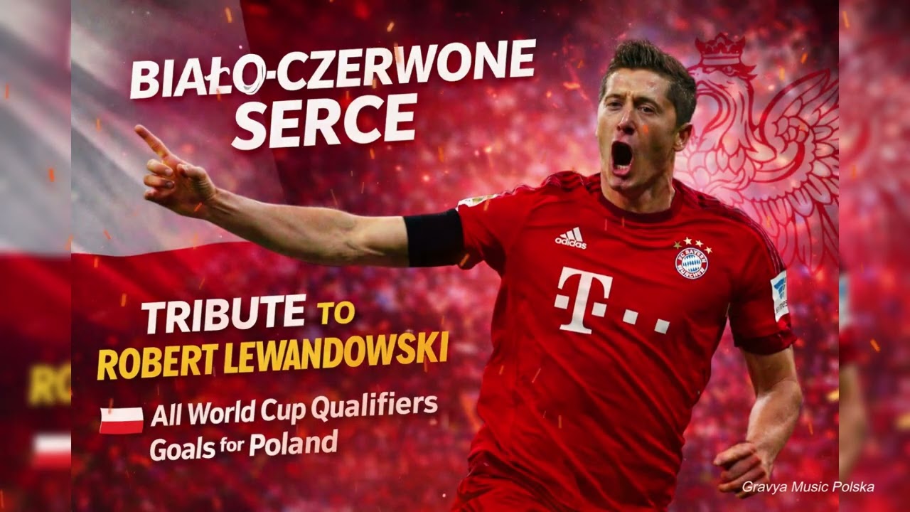 Biało-Czerwone Serce – Tribute to Robert Lewandowski | All World Cup Qualifiers Goals for Poland
