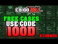 csgoroll promo code - free cases - csgoroll promo code : 100D