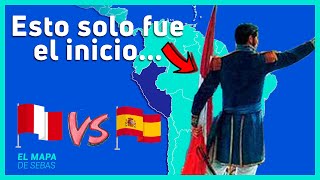 🇵🇪⚔🇪🇸La GUERRA de INDEPENDENCIA del PERÚ en 14 minutos y 7 mapas 🇵🇪⚔🇪🇸 - El Mapa de Sebas