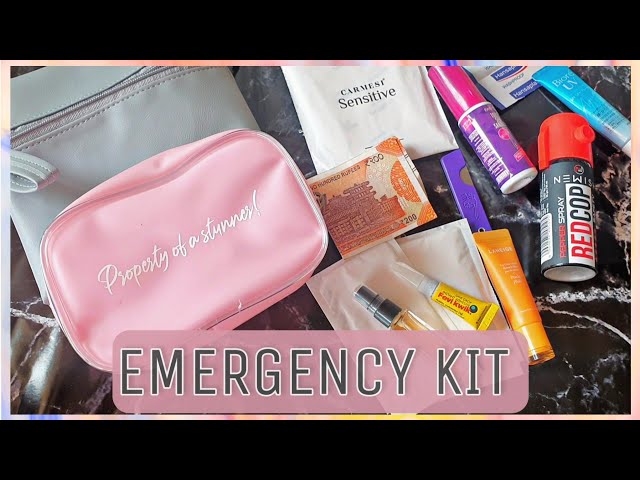 EMERGENCY KIT for college/ school girls // essentials for girls /  backtoschool // himanishah 
